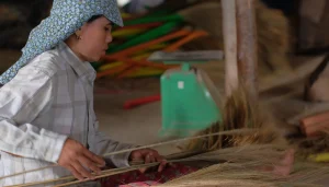 how grass broom are made